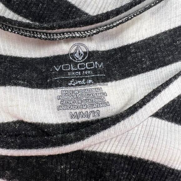Volcom (M) Lived In Rib Mini Dress Stripe CoverUp Muscle Sleeveless - Picture 7 of 9
